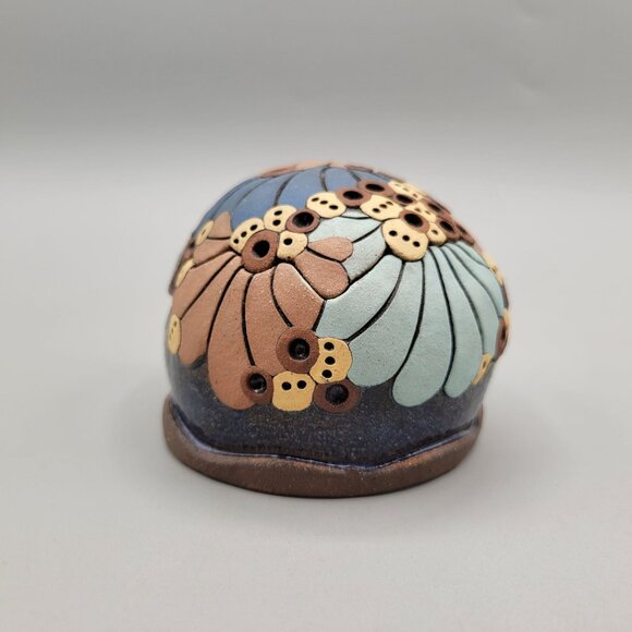 Claudia Fish Trinket Box Pottery Textured Lift Off Lid Multicolor - Picture 4 of 9